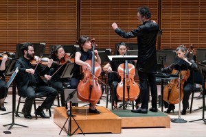 Carnegie Hall, Performing Anna Clyne's "Shorthand" for cello and orchestra with The Knights 